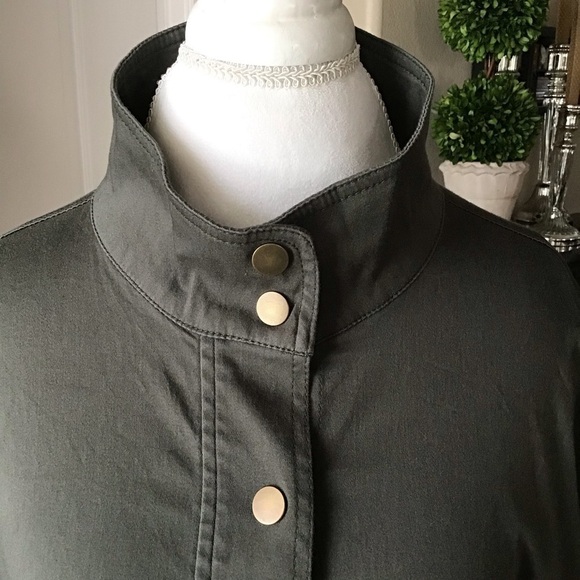 NEW Car Coat Jacket XL Fatigue Green Stretch Elastic Sleeves Supplies Union Bay - Picture 11 of 16